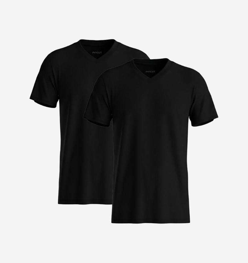 Pack de 2 Col V - Noir